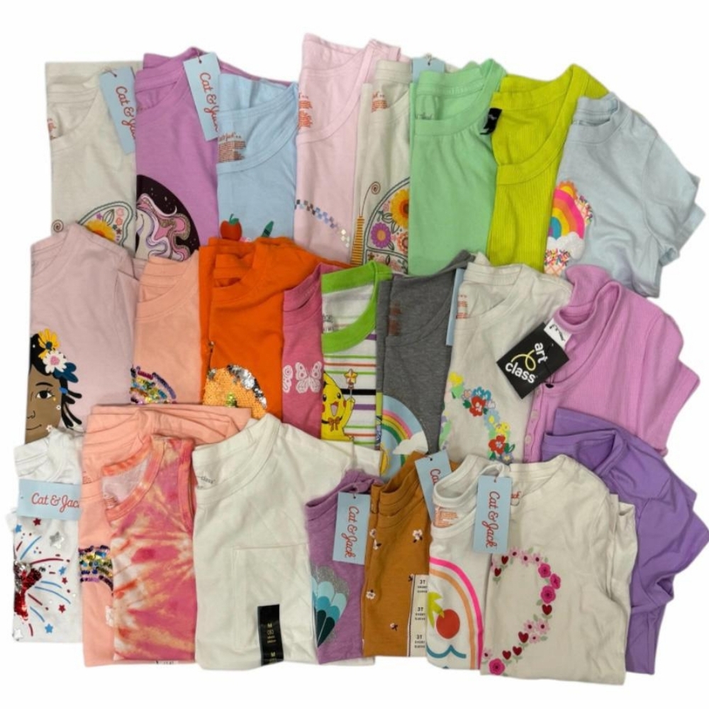 25pcs lot of Target T-shirts for girls Bundle different designs,colors and sizes